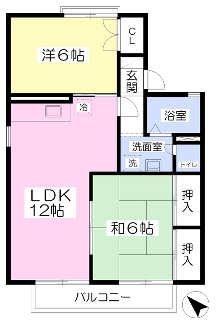 セジュールゆうの間取り