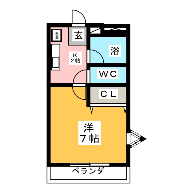 メープルタウンとうようIIの間取り