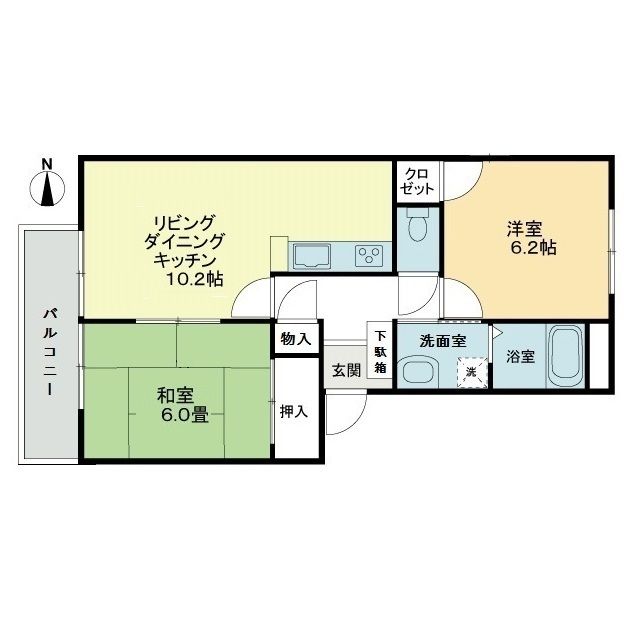 フォブール屋島２1の間取り