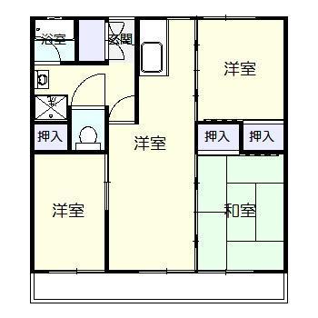 【Ｇｒｅｅｎ　Ｈｉｌｌｓ　大塚台　３号棟の間取り】