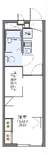 レオパレスＥｉｇｈｔｙIの間取り