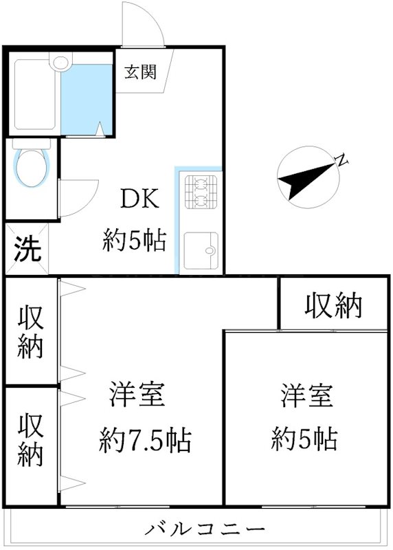 世田谷区深沢のマンションの間取り