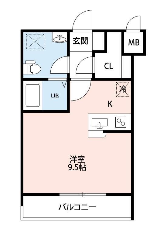 草加市谷塚仲町のマンションの間取り