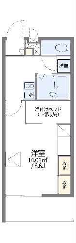 レオパレス糸田橋クラールの間取り