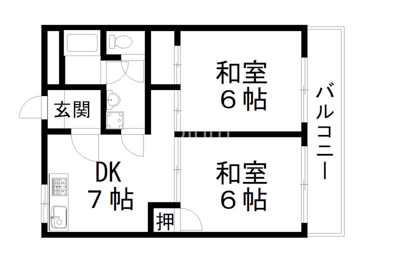 アベニュー中路の間取り