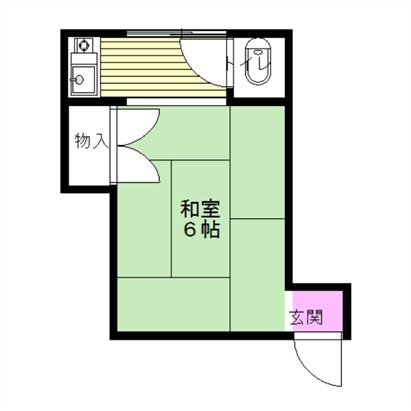 東栄荘の間取り