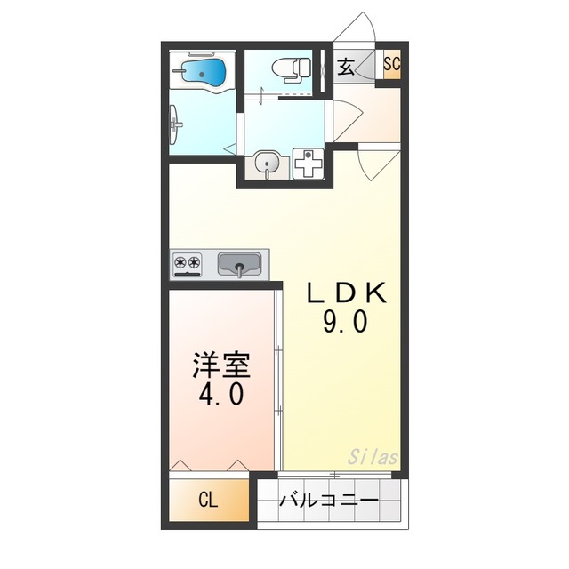 ジーメゾン泉佐野新町クオジエレの間取り