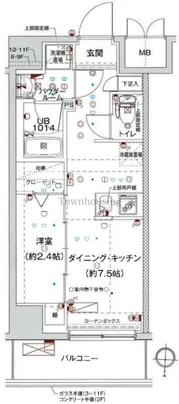 スパシエルクス亀戸の間取り