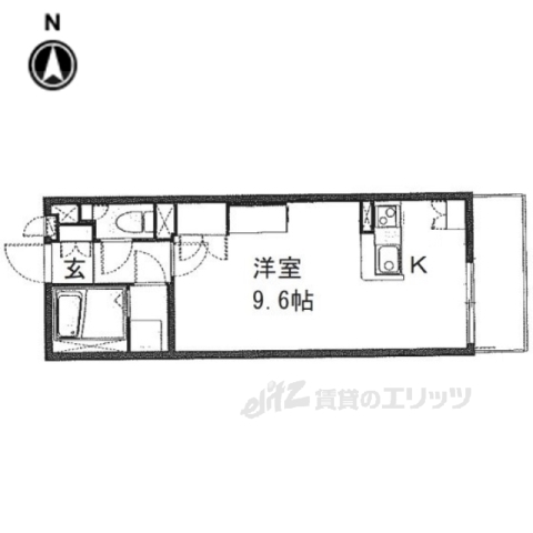 大和郡山市九条町のマンションの間取り