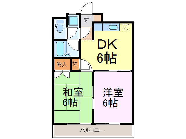 古河市本町のマンションの間取り