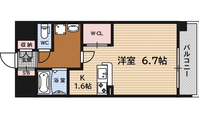 アスヴェル京都烏丸五条の間取り