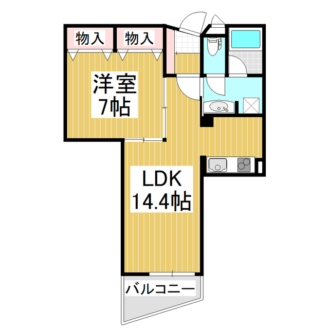 【グランコート東和・安曇野　Ａ棟の間取り】