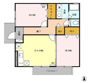 プランドールＭの間取り