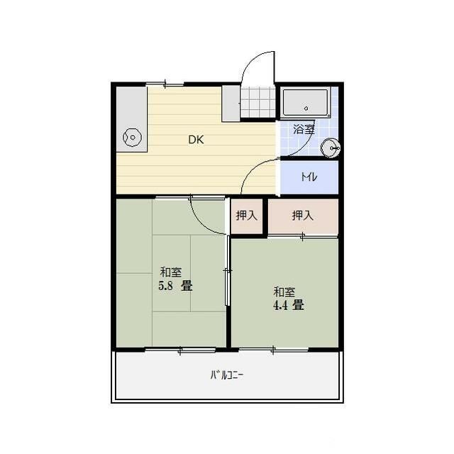 日野市百草のマンションの間取り