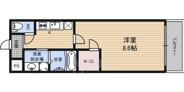 フジパレス福島ノースの間取り