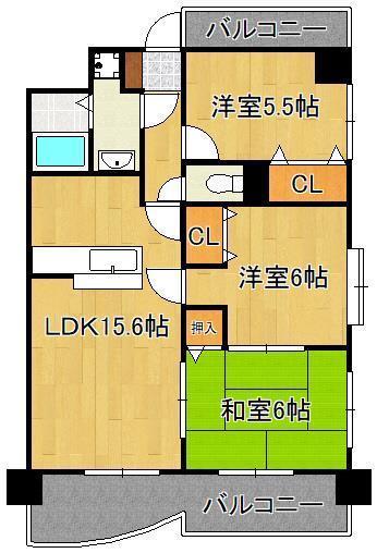 セントラル守恒の間取り