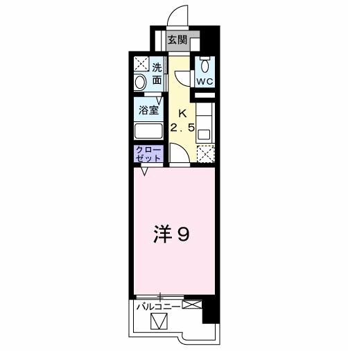 北九州市小倉南区北方のマンションの間取り