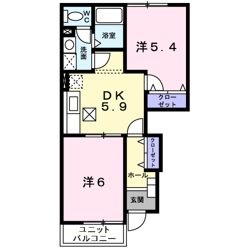 ハピネス　ヒロの間取り