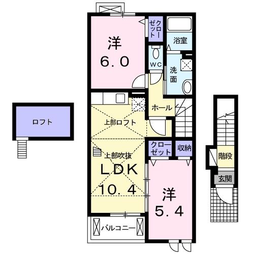 グレイス　フォーリストIIの間取り