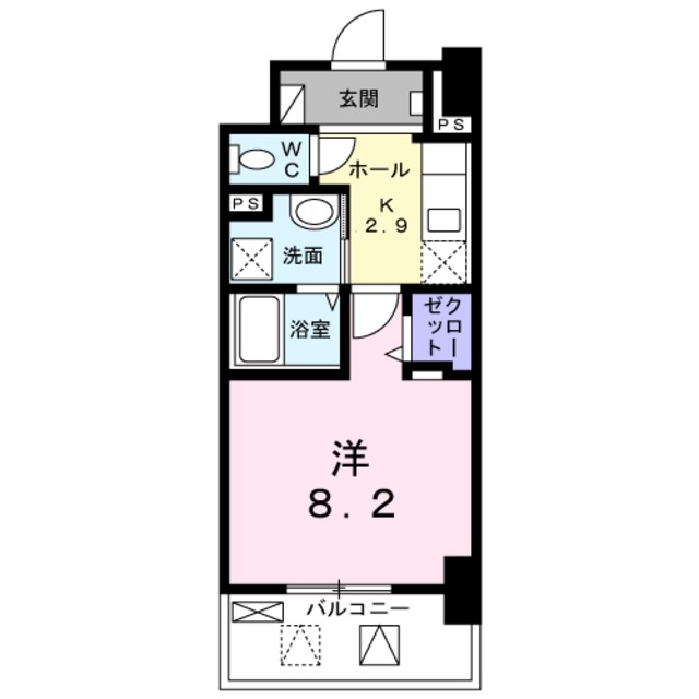 【メルベージュ岸の間取り】