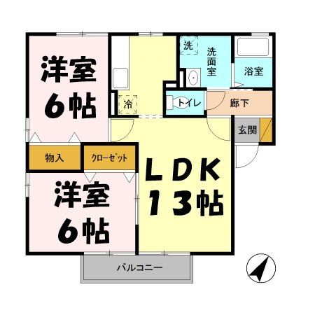 サンパティークの間取り