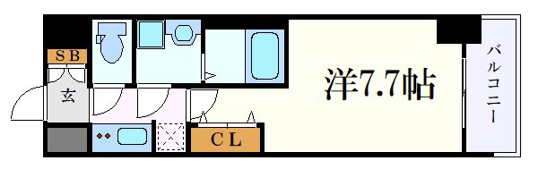 S-RESIDENCE庄内通Northの間取り