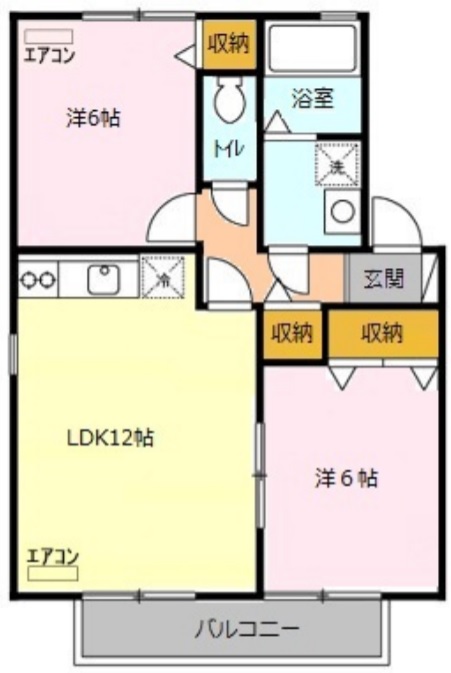 セーラム仙波Ｂの間取り