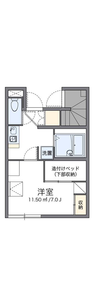 野田市桜台のアパートの間取り