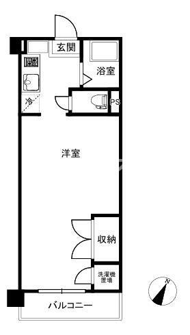 横浜市鶴見区東寺尾のマンションの間取り