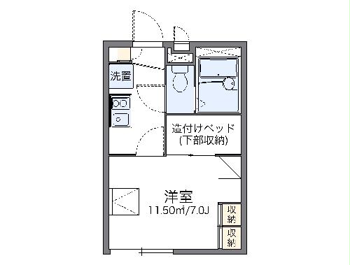 レオパレスフリーダの間取り