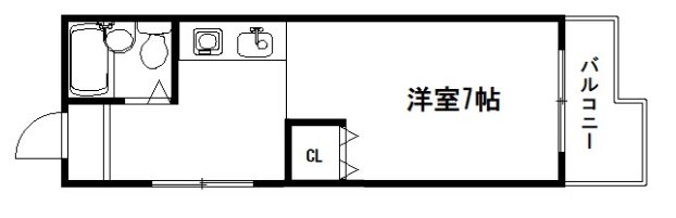 京都市下京区坊門町のマンションの間取り