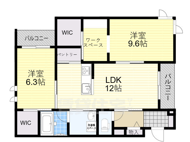 シャーメゾン　コンフォーザの間取り