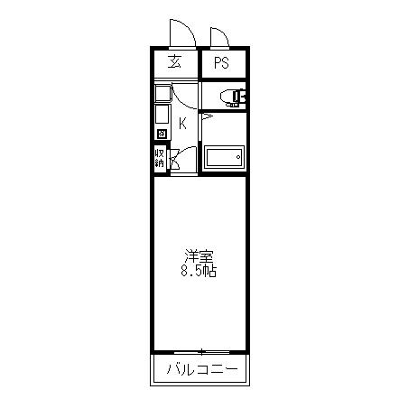 グランドハイツ正連寺61の間取り