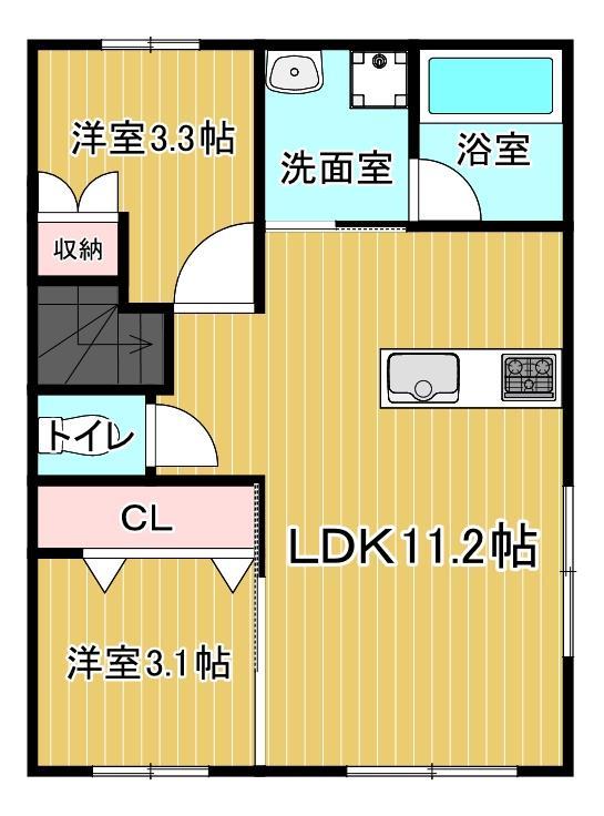 ＲＥＮＶＩ柳川IIの間取り