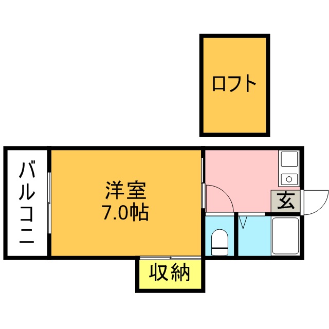 サニーハイツ青葉の間取り