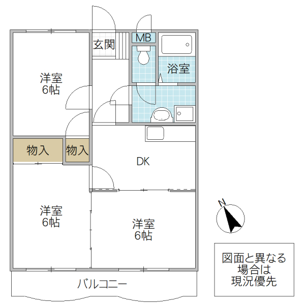 メゾンダイトクの間取り