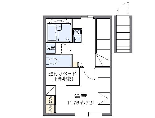 レオパレスまつえの間取り