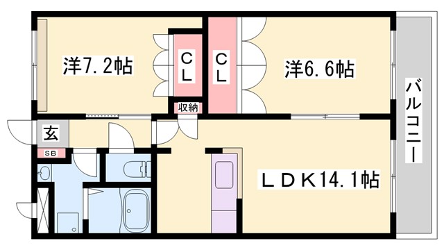 ヴィラコンフォースの間取り