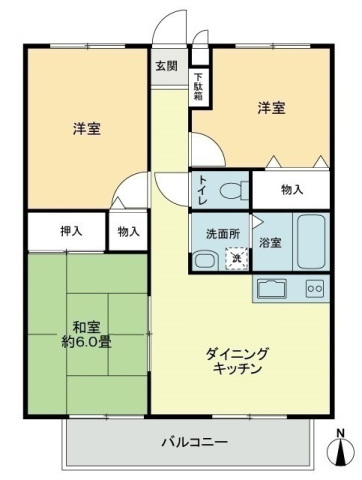 フォブール多田の間取り