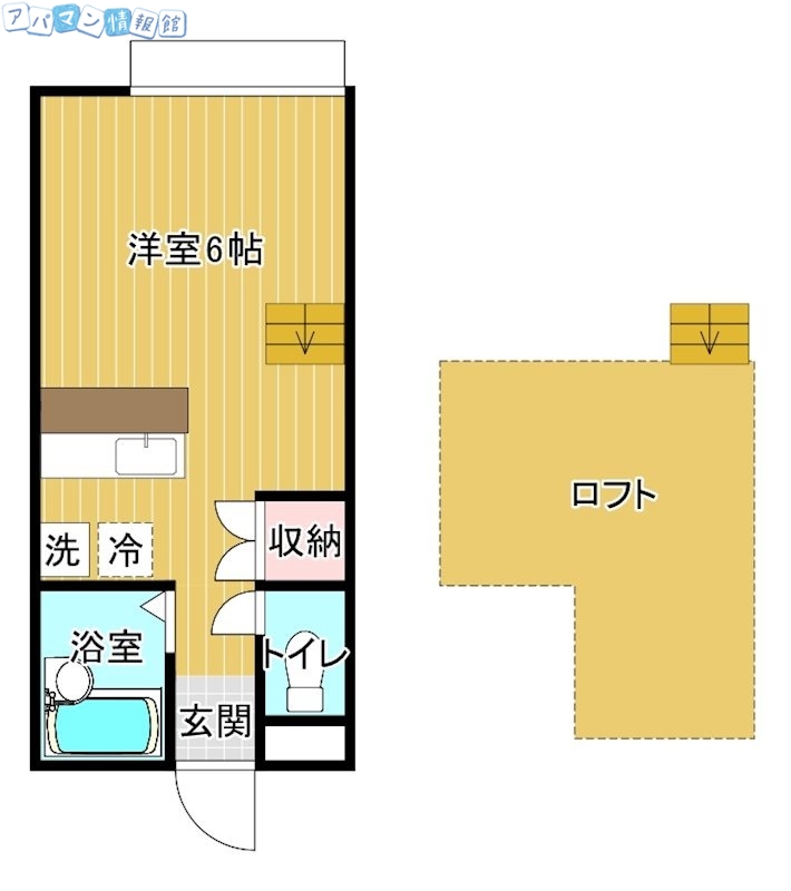 ハイツ胡蝶蘭の間取り