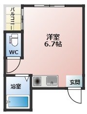 藤井寺市林のマンションの間取り