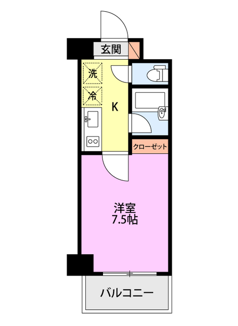 オルザス新潟の間取り