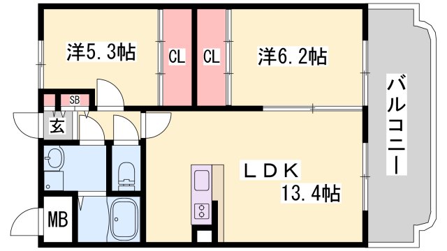 カーサフェリーチェの間取り