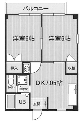 明石市大久保町大久保町のアパートの間取り