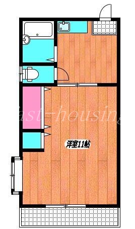 小金井市梶野町のアパートの間取り