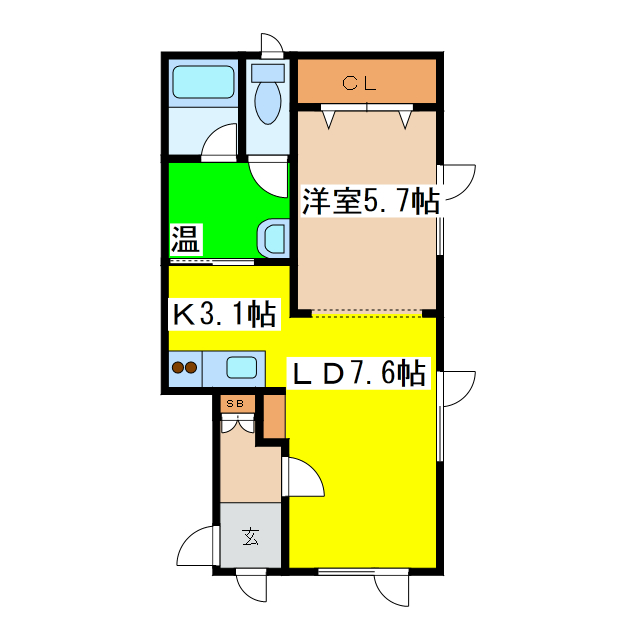 来人館IIIの間取り