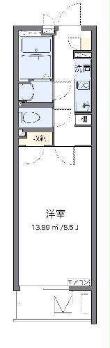 クレイノレジデンス矢上の間取り