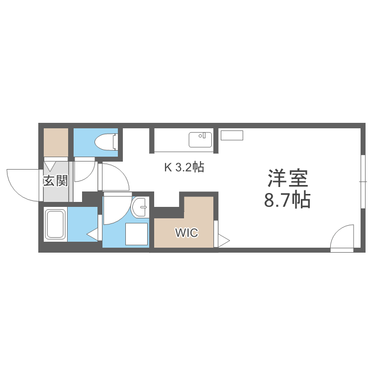 仮)菊水4-1MSの間取り