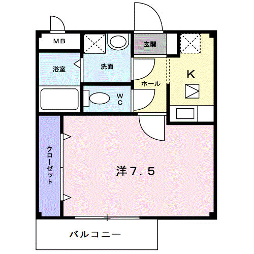 ユニゾンＫの間取り