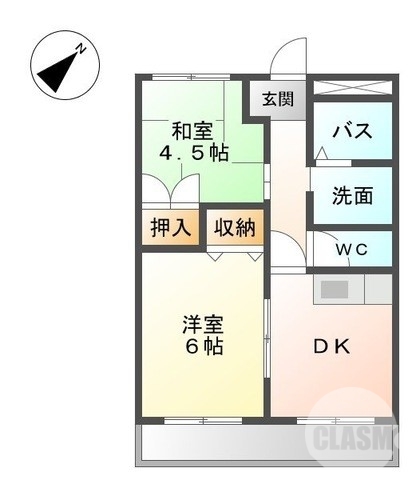 堺市中区土塔町のマンションの間取り